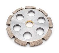 LeTkingok Lame de Scie de Coupe de Roue de Rainurage en V en Béton, Outils de Coupe de Diamant de Rainurage de Sol de Machine à Rainurer(125x10x22.23MM)