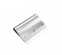 LeTkingok Planche de Raclage de Raclette de Pâte D'acier Inoxydable, Couteau de Grattage de Pâte de Soudure D'étain de Grattoir de Pochoir de SMT (15CM)