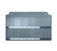 LeTkingok Plaque de Texture par Érosion par Étincelles, Bloc d'Échantillon de Comparaison de Rugosité de Surface du Grain du Cuir Moulé, Jauge de Comparaison de Finition (Gris)