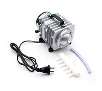 LeTkingok Pompe à Air Portative 220V, Compresseur D'oxygène de Réservoir de Poissons élevé Compresseur D'air électromagnétique D'étang D'aquarium 45W AC318 70L/min