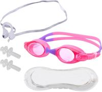 Letnerny-1 Morceau De Lunettes De Baignade Pour Enfants, 1 Paire De Bouchons D'oreille, 1 Morceau De Pince Et 1 Morceau De Lunettes De Natation, Lunettes De Baignade Réglables, Équipement De Natation