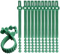 LETNERNY-10 Pièces À Toute Épreuve Attaches Végétales, 35Cm Bretelles Ajustables Pour Arbres Liens Pour Plantes De Jardin Interlock Pour Le Support De Rosier Arbustif