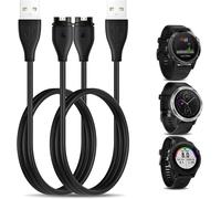 LETNERNY-2 Pack 3.3Ft Chargeur Compatible Avec Garmin Fenix 7 7X 7S/Epix 2/Vivoactive 3 4 4S Music/Fenix 6 6S 6X Pro 5 5S /Venu 2/Venu/Venu Sq/Forerunner 745 45 45S 935 945 245/Instinct Chargeur Câbl