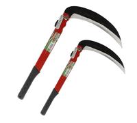 LETNERNY-2 Pièces ¿ Faucille Pliable 39 Cm, Jardinage Multi-U s, Faucille À Gazon Pour Désherbage, Faucille De Sécurité Portable Pour La Randonnée D'Urgence, Outils Faux, Lame 21 Cm