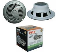 LETNERNY-2 Plmr60S 18 Cm 180 Mm Argent Double Cône Haut-Parleurs Étanche Mer Piscine Bateau Hôtel Restaurant 75 Watt Rms 150 Watt , Paire