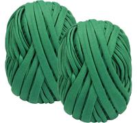 LETNERNY-2 Rouleaux Ficelle De Jardin, 30M X 2Cm Tie Pour Plantes, Vert Foncé Flexible Plant Tie, Réutilisable Attache Pour Plantes Liens, Attaches Souples Pour Plantes D'Intérieur Et De Jardin