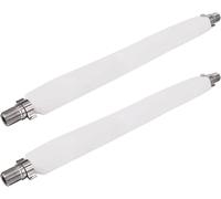 LETNERNY-2 X 22,8 Cm/9Inch Plat Passe-Fenêtre Sat Câble Ultra Mince À Fil Plat Tv Satellite Line F Femelle Connecteur Pour Portes Fenêtres-Blanc