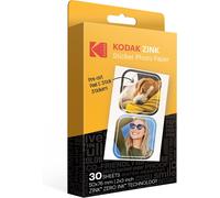 LETNERNY-2""X3"" Premium Zink Papier Photo Autocollant Pr¿¿d¿¿coup¿¿ (30 Feuilles) Compatible Avec Tous Les Produits D'Impression Instantan¿¿e 2X3 - Sauf Printomatic, Blanc