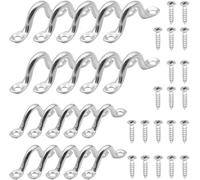 Letnerny-20 Pièces Boucles De Pont Pour Kayaks De 4mm 5mm,Pontet Inox En Acier Inoxydable 304 Avec 40 Pièces Vis Pour Kayak Canoe Rigging
