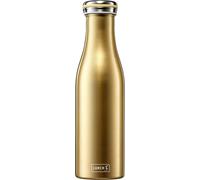 Letnerny-240853 Bouteille Isotherme En Acier Inoxydable À Double Paroi Pour Boissons C S Et Froides Doré Métallique 0,5 L