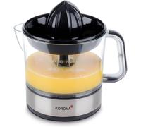 LETNERNY-27020 Presse Agrumes Électrique 0,7 L Capacité 2 Tailles De Cône De Pres Couvercle Anti-Poussière 40 Watt Rotation À Droite Et À Gauche, Acier Inoxydable/Noir