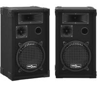 LETNERNY-2X Haut-Parleurs De Scène Hifi Passifs Professionnels Enceinte Système De Sonorisation Réunion Conférence Rassemblements Evénements 800 W Noir