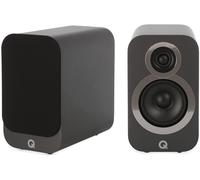LETNERNY-3010I Paire D'Enceintes Compactes Pour Étagère Gris Graphite ¿ Boîtier Reflex 2 Voies, Haut-Parleur De Basse 100 Mm Et Tweeter 22 Mm ¿ Hifi Stéréo/Passif