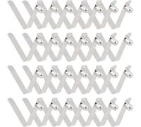 Letnerny-30pcs Kayak Paddle Spring Snap Clips Clips De Poteau De Tente En Acier Inoxydable Clip De Ressort De Bouton Poussoir Pour Kayak Paddle Camping Tente Pole