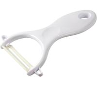 Letnerny-42049 Rasoir À Légumes, Éplucheur, Éplucheur À Légumes, Épluche Légumes, Céramique, Plastique, Vert, Blanc, 13 X 5 X 1,6 Cm