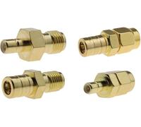 LETNERNY-4Pcs Connecteur De Convertisseur Coaxial Rf Smb Vers Sma Pour Adaptateur D'Autoradio Dab Antennes Scanners Radio Émetteurs-Récepteurs Radio Jambon
