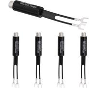 LETNERNY-75 Ohm F-Type À 300 Ohm Antenne Balun Uhf/Vhf/Fm Câble Double Correspondant Transformateur Convertisseur Connecteur Adaptateur Coaxial, Paquet De 5
