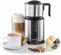 LETNERNY-7789 Mousseur À Lait À Induction Xl800, Mousse De Lait 600 Ml, Chocolat Chaud 500 Ml, Récipient 800 Ml, Commande Électronique, 500 W, Bobine De Mousse Magnétique, Verseuse En Acier Inoxydabl