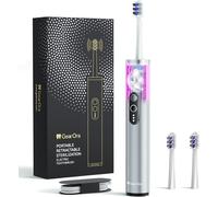 Letnerny-À Dents Électrique Rétractable Avec Stérilisateur Uv, S À Dents Intelligentes Rechargeables Soniques, Têtes De À Dents En Graphène Antibactérien, 3 Modes, À Dents