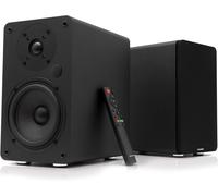 LETNERNY-A5 Arc Enceintes Monitoring Active Avec Woofer 5.25"", Bluetooth 5.0, Hdmi Arc, Optique, Rca, Coaxial, Usb, Sortie Subwoofer, Enceinte Amplifiée Hifi Au Design Élégant, Couleur Noire