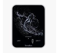 LETNERNY-Aqua Resist - Balance De Cuisine Électronique, Etanche Ip67, Ecran Magic Led Rétroéclairé, Capacité 8Kg, Graduation 1G, Sans Piles, Recharge Usb-C, Noir