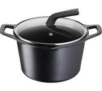 Letnerny-Aroma Casserole À 2 Poignées Avec Couvercle, Casserole En Aluminium Moulé Sous Pression Ø 22 Cm, Casserole À Induction, Gaz Et Four Avec Indicateur De Cuisson Thermo-Signal, Revêtement