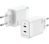 Letnerny-Asch-45w2p005-W Cargador Gan De Pared 2xusb Tipo-C 45w Blanco