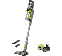 LETNERNY-Aspirateur Balai Brushless Sans-Fil 18 Volts - Se Maintient Droit - 1 Batterie 4,0 Ah + Chargeur - Livré Avec 1 Motorisée, 1 Tête De 26,5 Cm, 1 Suceur Plat - Rsvs18Bl-1C40G