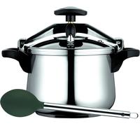 Letnerny-Bombe À Pression Classique 6 Litres, Induction, Express, Acier Inoxydable 18/10, Tous Types De Cuisinières, Fond Thermodiffuseur, 3 Systèmes De Sécurité, Comprend Une Cuillère Melier En Nylo