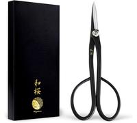 LETNERNY-C aux Satsuki Japonais Pour Bonsaï Et Jardinage,180 Mm, Outil De Taille Tranchant Fabriqué Au Japon En Acier Haute Qualité Yasugi Noir