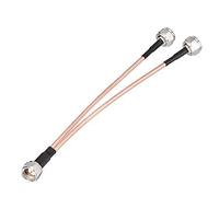 LETNERNY-Câble Splitter F 15Cm Connecteur F Mâle Vers Double Mâle F 2 Voies Câble Rg179 75Ohm Faible Perte Séparateur Type V Pour Télévision, Audio, Vidéo, Récepteurs Satellites, Ect.