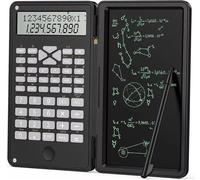 LETNERNY-Calculatrice Scientifique Avec Bloc-Notes, Calculatrice À Affichage Lcd À 10 Chiffres, Calculatrice De Bureau Multifonctionnelle Pocket Mute Pour Étudiants, Lycées Et Collèges (Noir)