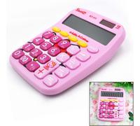 LETNERNY-Calculatrice Scientifique Cadeau Fun, Bureau Papeterie Calculatrice, Rose