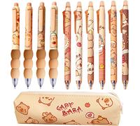 Letnerny-Capibara Lot De 10 Stylos À Bille Effaçables Pour Enfants, Étudiants, Écoles