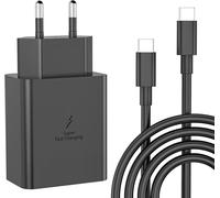 Letnerny-Caricabatterie Usb C 45w, Par Samsung Galaxys25,S24,S23,S22,S21,Ultra,S20,S20 +,S10,S9,Note20,10,A54,A56,A55 5g,A34,A16,A15,A06,A23 Caricabatterie Samsung, Con 2m Cavo, Caricatore Usb C Rapi