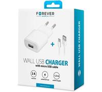 LETNERNY-Chargeur De Port Usb Avec Câble De Chargement Microusb De 1,2 M De Long, Adaptateur D'Alimentation Pour Appareils, Chargeur Mural À Chargement Rapide (Blanc) 2A, Blanc, Élégant, Universel