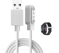 Letnerny-Chargeur Montre Connectée,2 Pin 4mm Magnétique Chargeur Pour Smartwatch,Câble De Chargement Usb 100cm,Câble De Recharge Pour Montre Intelligente Universel,Accessoires Pour Montre Intelligent