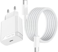 Letnerny-Chargeur Rapide Pour Iphone 15 16 16e Pro /Plus, Ipad Air, Ipad Pro, 25w Pr Secteur Type C Pour A Pple, Bloc Charger Adaptateur Avce Usb-C Cable 1.5 M