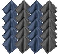 LETNERNY-Chiffons Microfibre De Nettoyage Pour Lunettes, 20Pcs Chiffon De Nettoyant Lunettes 20 * 20Cm Lavables Et Réutilisables Pour Nettoyer Lunettes,Lentilles, Écrans, Objectifs D'Appareils Photo
