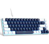 LETNERNY-Clavier Gamer Mecanique Qwerty Mk-Box Clavier 60% Gaming Pour Pc Usb-C Clavier Rétroéclairé Led Rvb Hot Swap Clavier De Jeu Pour Pc/Mac/Linux (Bleue)