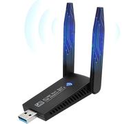 LETNERNY-Clé Wifi, 1300Mbit/S Clé Wifi Pour Pc, Clé Usb Wlan (5,8Ghz / 2,4Ghz) Adaptateur Usb Wifi, Dual Antennes Clé Wifi 5Dbi, Compatible Avec Windows Xp/11/10/8.1/8/7/Mac Os