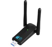 LETNERNY-Cle Wifi Puissante Adaptateur Wifi Usb Pour Pc De Bureau 1300Mbps Dual 5Dbi Antenna 5G/2.4G Usb 3.0 Dual Band Network Adapter Usb Wifi Adapter For Desktop Laptops Windows11/10/7