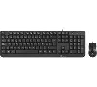 LETNERNY-Cocoa Kit Usb Qwerty Espagnole - Claviers (Avec Fil, Usb, Clavier Mécanique, Qwerty, Noir, Souris Incluse)