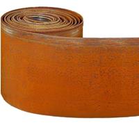 LETNERNY-Corten Bordure De Pelouse En Acier Inoxydable 5 M Rouleau De Bordure De Jardin En Métal Pré-Rouillé 14 Cm De Haut Facile À Installer Gants De Sécurité Inclus (Rouille, 5 M)