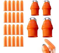 LETNERNY-Couteau À Doigt Silicone,Jardin Pouce Couteau,Jardin Silicone Pouce Couteau,Couteau Cueillette Fruits,Couteaux À Pouce En Silicone Pour Couper Plantes,Haricots,Fra s Fuits Et Légumes (4 Ense
