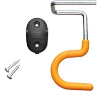 LETNERNY-Crochet Porte-Outils, Solid, Forme En S, Supports Muraux Pour Outils De Jardin À Long Manche, Revêtement Souple, Matériau Recyclé, Orange, 3 Pièces, 1057584