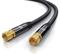 LETNERNY-Csl - 1,5M Câble D'Antenne Satellite Coaxial Tv Mâle À Mâle - Connecteur F Mâle Vers F Mâle Plaqués Or 135 Db 75 Ohm - 4K Uhd Câble Antenne Satellite Fiche F Tv Hd Dvb-T2 Radio Modem Routeur