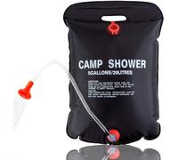 Letnerny-Douche De Camping 20 L, 18 Litres, Sac De Douche De Voyage Chauffant Solaire Portable Avec Tuyau Amovible À 45 °C, Pommeau De Douche Commutable Marche/Arrêt Pour La Plage, La Natation, Les