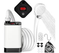Letnerny-Douche Portable Camping, 6000mah Rechargeable Douche Camping Avec Pompe, Ipx7 Waterproof, Pommeau De Douche Réglable, Pour Extérieure, Camping