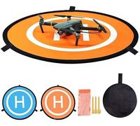 Letnerny-Drone Landing Pad, 75cm/30'' Rc Hélicoptère Piste Pliable Étanche D'atterris Pour Rc Drones Hubschrauber, Pvb Drohnen, Dji Mavic Pro Phantom 2/3/4 Pro, Antel Robotic-Cyh